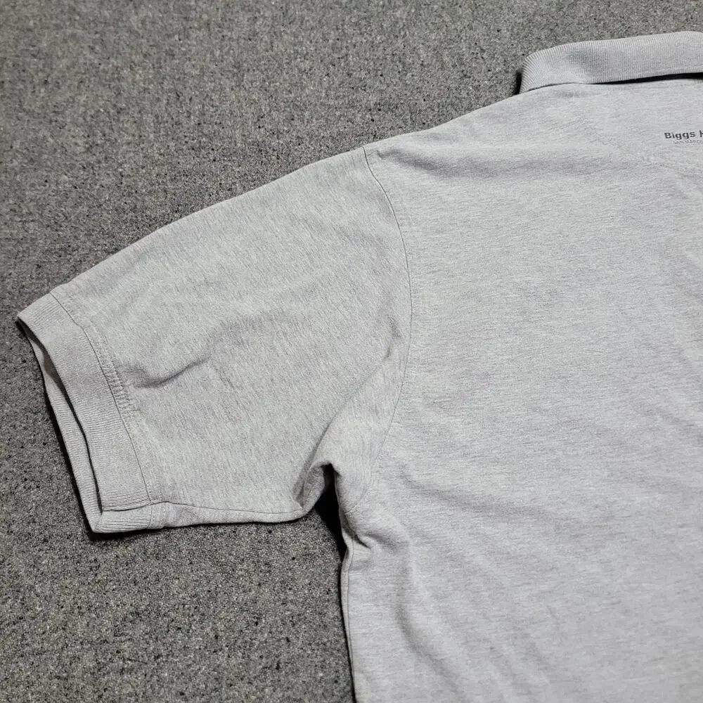 Vintage Y2K Harley Davidson Shirt Men Extra Large Gray Pocket Golf Polo Biggs CA
